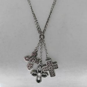 Brighton Triple Cross Necklace Used